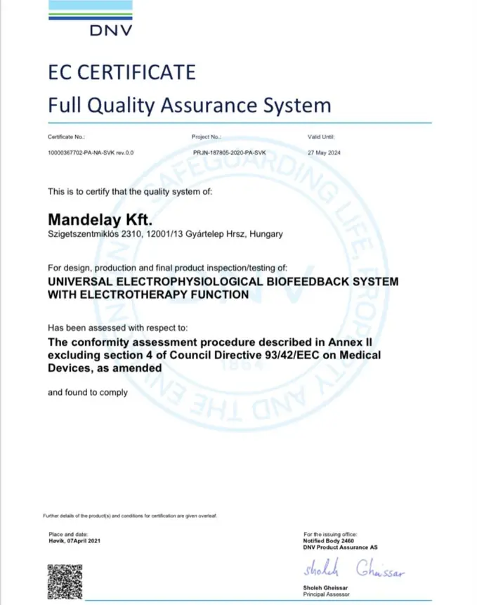 Certificação DNV, Mandelay